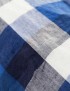 Linge Particulier - Grand Sac cabas en lin lavé carrelage bleu